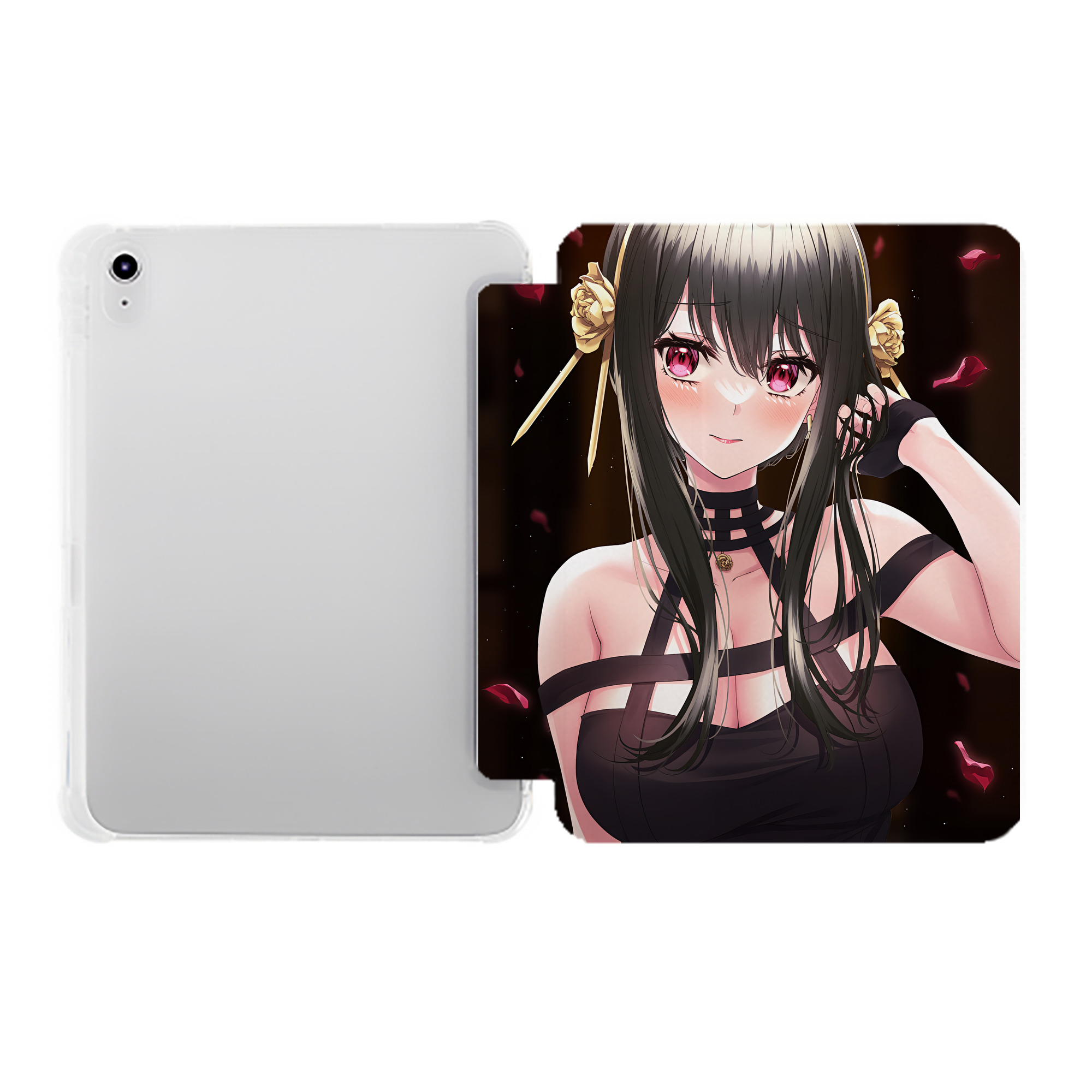 （画像用） SPY×FAMILY间谍家家酒 IPad ケース ペン収納付き 三つ折りスタンド PUレザー×シリコン 対応機種9.5/10.5/10.9インチ